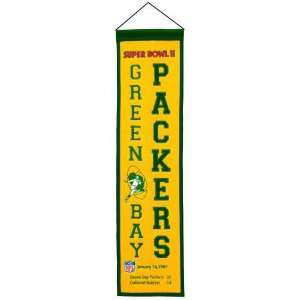    NFL Green Bay Packers Super Bowl II Banner: Sports & Outdoors