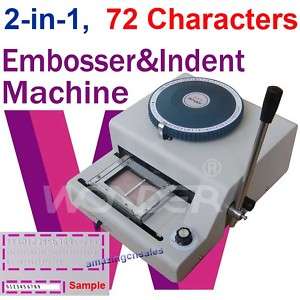 Plastic PVC ID Credit Card Embossing&​Indenting Machine Indent 