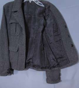 American Eagle Outfitters Wool Jacket Women Med, Lined, Charcoal coat 