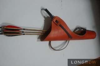   Handmade Archery Longbow leather quiver BRAND NEW arrow recurve  