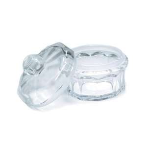  Clear Glass 3 1/2 oz Alcohol Cup with Knob Jewelry