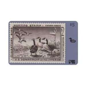   Phone Card Duck Hunting Permit Stamp Card #25 Void After 1959 Canada