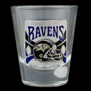 Baltimore Ravens Set of 2 Shot Glasses:  Kitchen & Dining