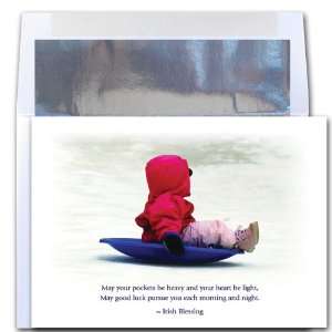  Good Luck   New Year Holiday Cards, Box of 10 cards and 