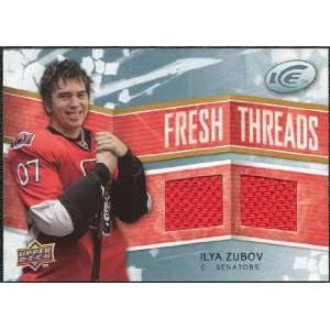   09 Upper Deck Ice Fresh Threads #FTIZ Ilya Zubov: Sports Collectibles