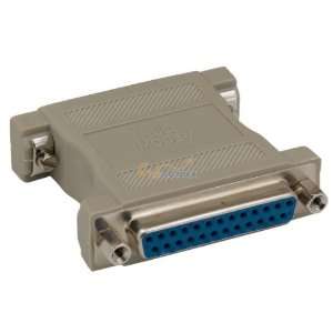   DB25 Female to DB25 Female Null Modem Adapter: Computers & Accessories