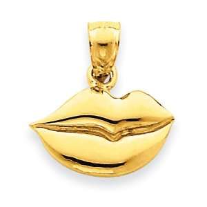  14k Lips Pendant: West Coast Jewelry: Jewelry