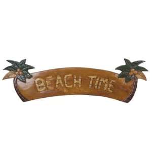  The Green Room BEACH TIME Palm Tree Sign 22X7 Sports 