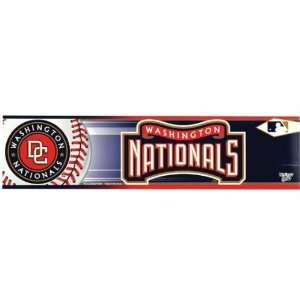  Washington Nationals   Logo & Name Bumper Sticker MLB Pro 