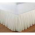 Cotton Voile Ivory 15 Inch Drop Queen Bedskirt