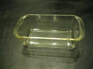   Clear Glass Pyrex Bread Pan 1 1/2 qt meat loaf baking dish  