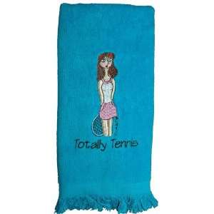  Totally Tennis Tizzy Small Tennis Towel (Caribbean Blue 