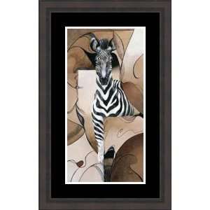  Zebra Abstract by Diana Martin   Framed Artwork