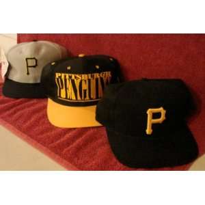  Special (PITTSBURGH) NHL Penguins MLB Pirates 3 Hats 1 Price NHL 