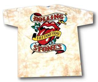 The Rolling Stones TIE DYE Classic TONGUE Shirt LARGE  