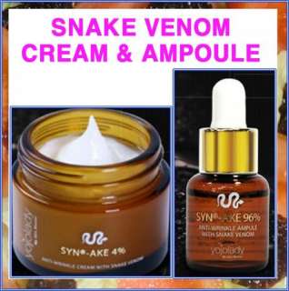   Snake Venom Face Cream & SYN AKE 96% Ampoule Anti aging & wrinkle NIB