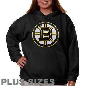  Majestic Boston Bruins Womens Black Plus Size Felt Tek 