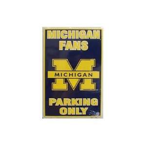  University of Michigan Wolverines Fans Parking Only NCAA 
