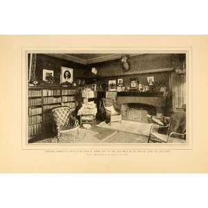 1901 Theodore Roosevelt Study Home Oyster Bay NY Print   Original 