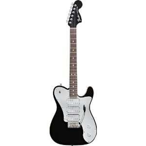  Fender J5 Triple Tele® Deluxe Electric Guitar, Black 