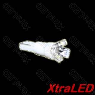  3 SMT LED 74 T5 Mini Wedge Bulb White 1408WH Automotive