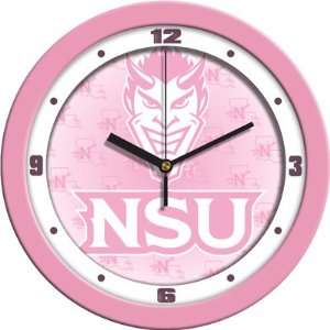  Northwestern State Demons Pink 12 Wall Clock