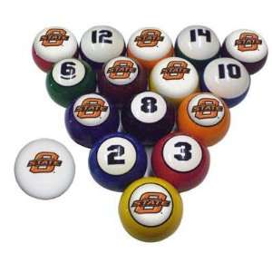   State OSU Cowboys Billiard/Pool 8/Cue 16 Ball Set