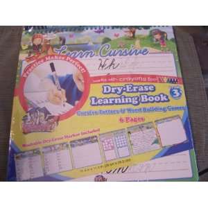 Mega Brands Dry Erase Learning Book ~ Cursive Letters & Word Building 