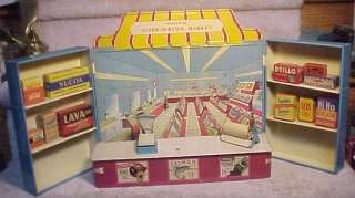 Rare Vintage Antique Wolverine Toy General Store Tin Playset!  