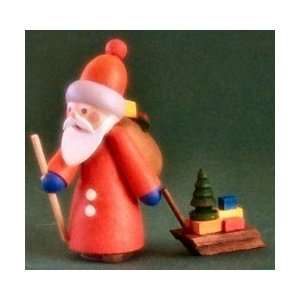  Santa Pulling a Sled Erzgebirge Christmas Miniature