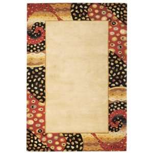 Peacock Border Rug 53x8 Ivory:  Kitchen & Dining