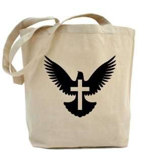  Tote Bag Dove with Cross for Peace 
