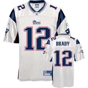   Tom Brady New England Patriots Premier White Jersey: Sports & Outdoors