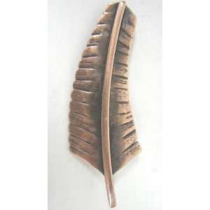    Rebajes Handwrought Copper Banana Leaf Pin 