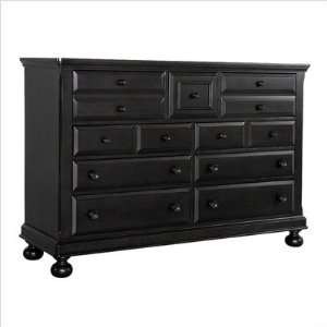   410 Summers Evening High Boy Chest in Antique Black 