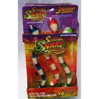 Slithering Gummy Baby Snakes Candy (12 Packages each has 3 x 6 inch 
