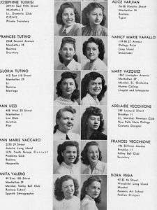 1947 New York City Washington Irving Hi School Yearbook  