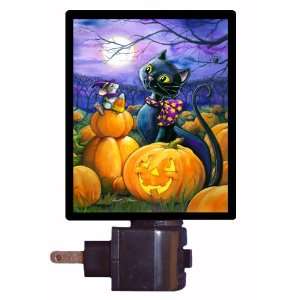   Halloween Night Light   Pumpkin Patch Pals   Black Cat: Home & Kitchen