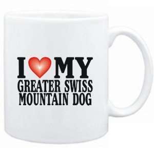   White  I LOVE Greater Swiss Mountain Dog  Dogs: Sports & Outdoors