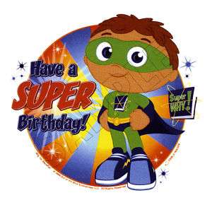 Super Why! Edible Cake Topper Decoration Image  