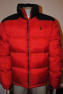 NEW MENS Ralph Lauren polo Men Expedition PUFFER Down Jacket /COAT RED 