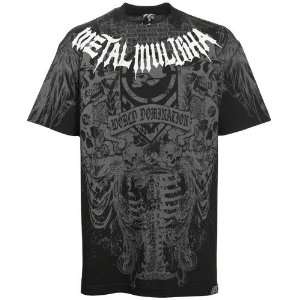 Metal Mulisha Gray Black Lung T shirt