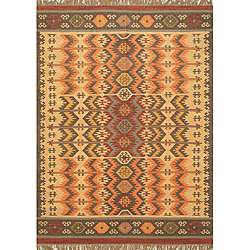    woven Palas Shirvan Kilim Beige Wool Rug (8 x 11)  Overstock