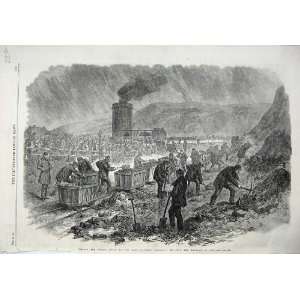 Filling Cupola Shaft Oaks Colliery Barnsley 1866 Art 