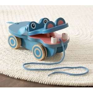  Pottery Barn Kids Hippo Pull Toy Toys & Games
