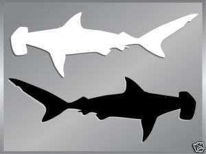 HAMMERHEAD SHARK Silhouette fishing cut vinyl decal  