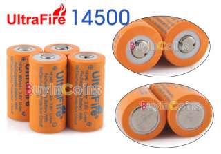   UltraFire 16340 CR123A 3.6V 880mAh Rechargeable Li Ion Battery Orang