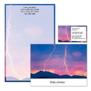 Lightning Strikes Personalized Stationery  Kitchen 