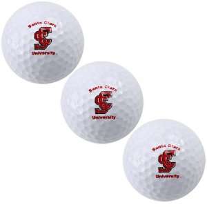  NCAA Santa Clara Broncos Three Pack of Golf Balls: Sports 