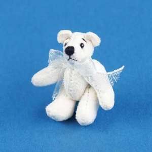 Dollhouse Miniature Off White Mini Bear: Toys & Games